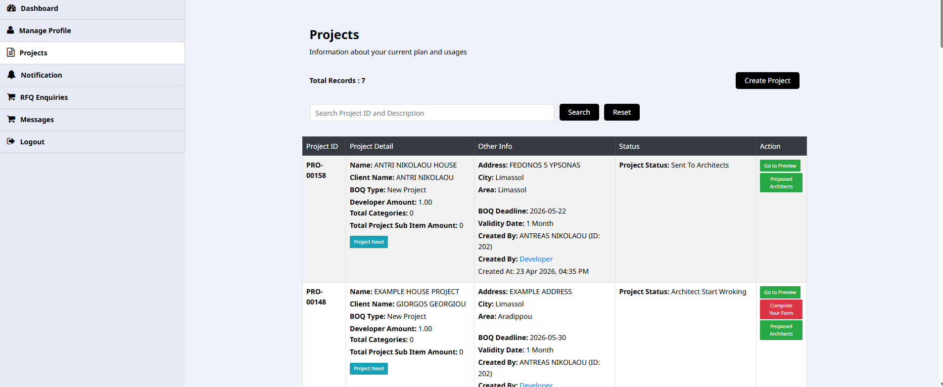 DOMO EXPO Sent Projects