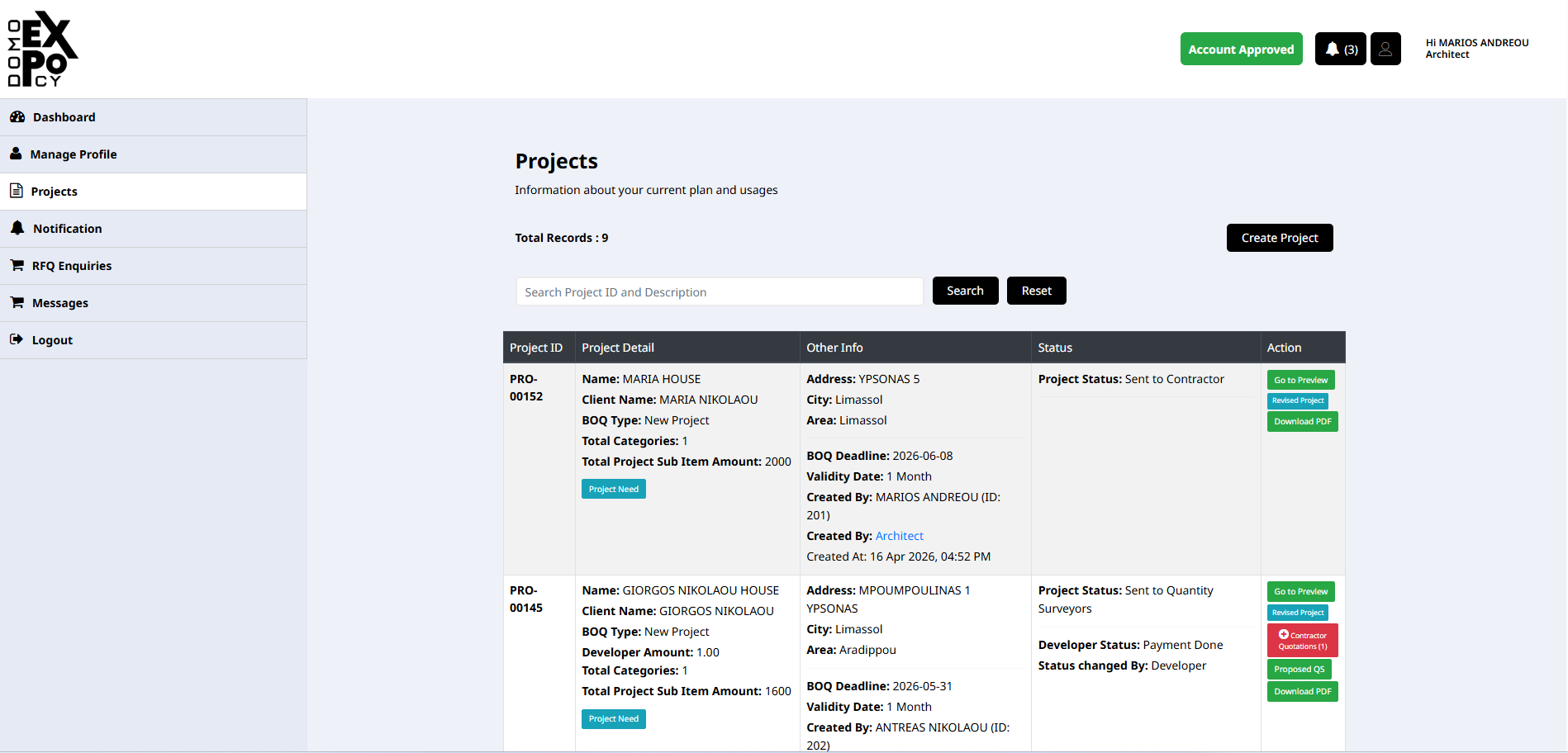 DOMO EXPO Project Management